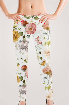 Women's Leggings - Floral Delight