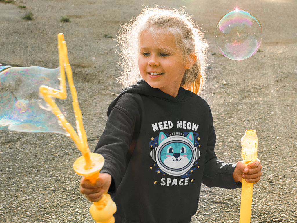 Kid's Hoodie Sweatshirt - Need Meow Space