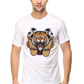 Men's Round-neck Half Sleeves T-shirt - California Tiger