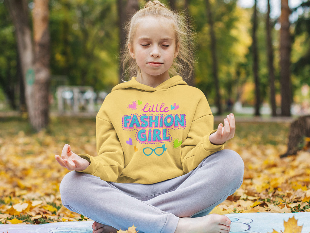 Kid's Hoodie Sweatshirt - Little Fashion Girl