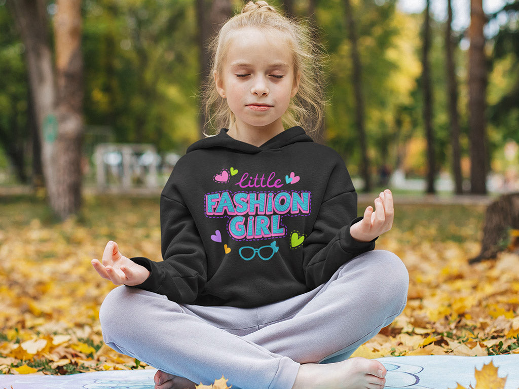 Kid's Hoodie Sweatshirt - Little Fashion Girl