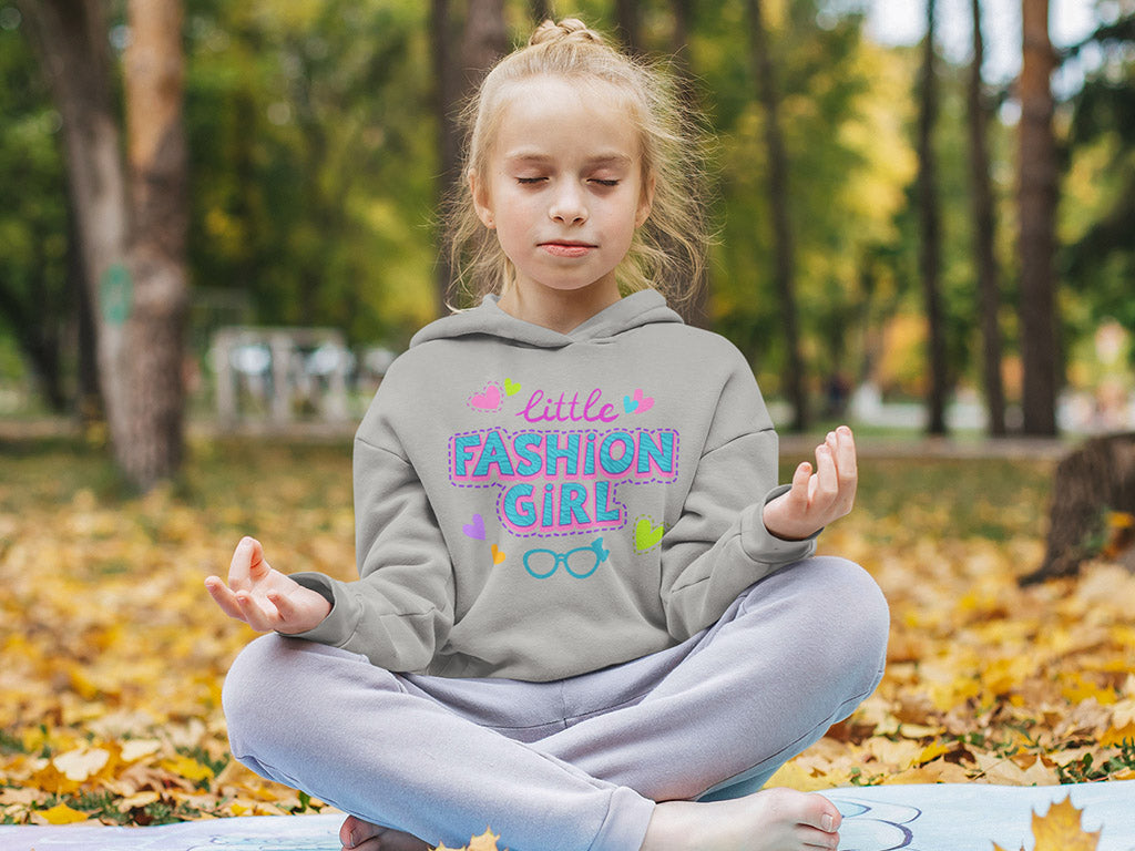 Kid's Hoodie Sweatshirt - Little Fashion Girl