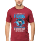 Men's Round neck T-shirt - Fishing Time