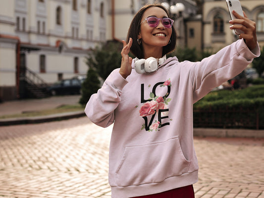 Women's Hoodie Sweatshirt - LOVE
