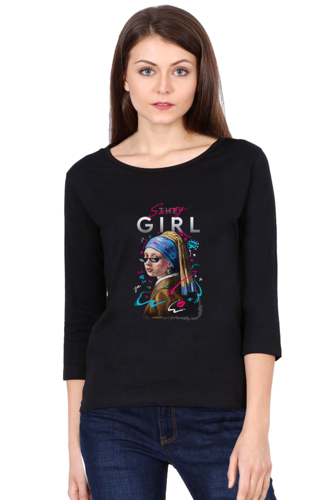Women's 3/4 Sleeves T-shirt - Sassy Girl