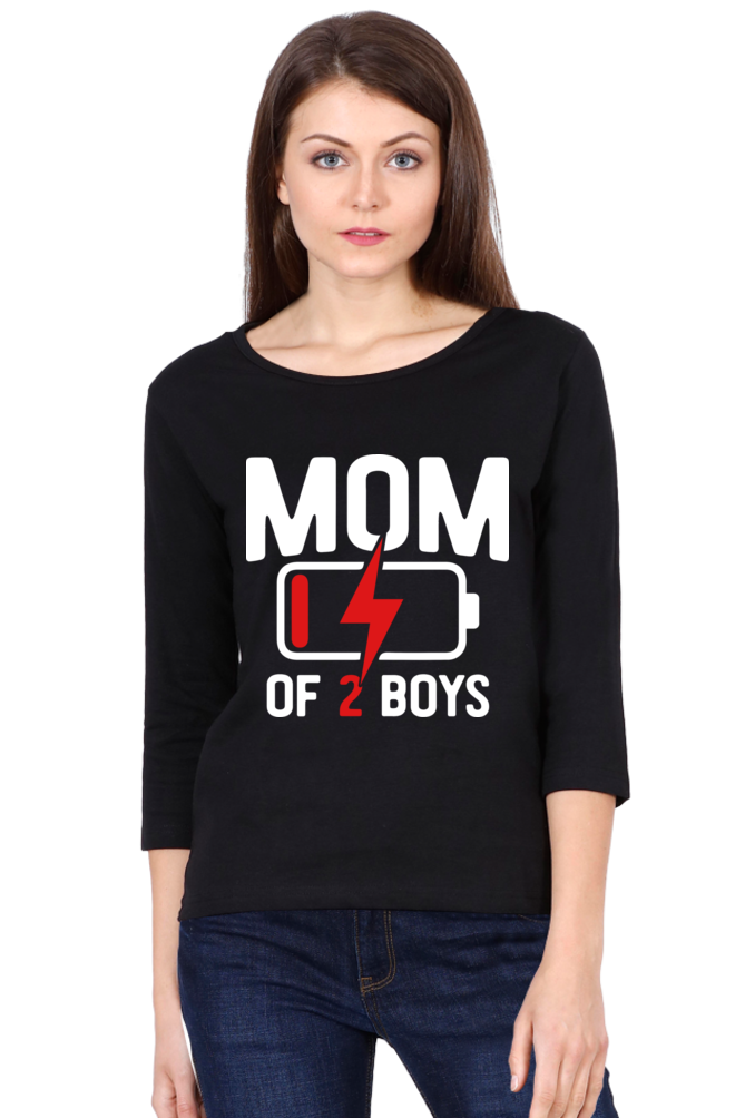 Women's 3/4 Sleeves T-shirt - Mom of 2