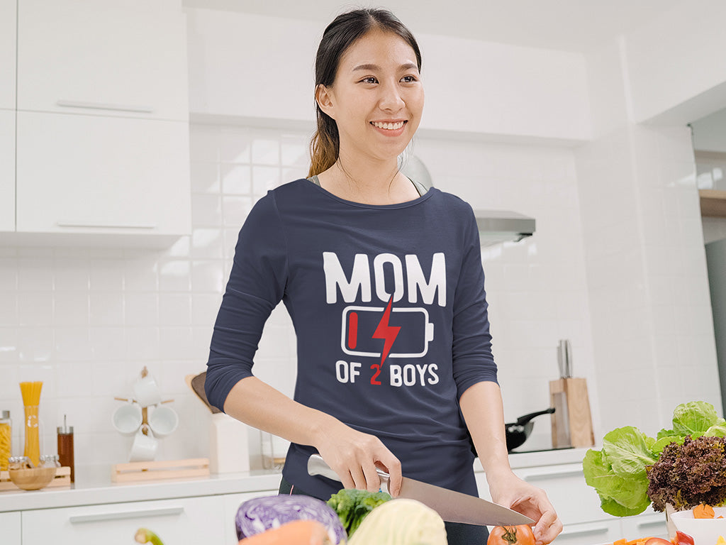 Women's 3/4 Sleeves T-shirt - Mom of 2