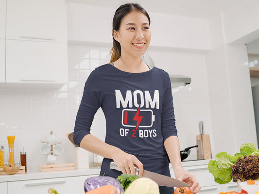 Women's 3/4 Sleeves T-shirt - Mom of 2