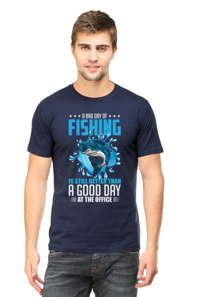 Men's Round neck T-shirt - Fishing Time