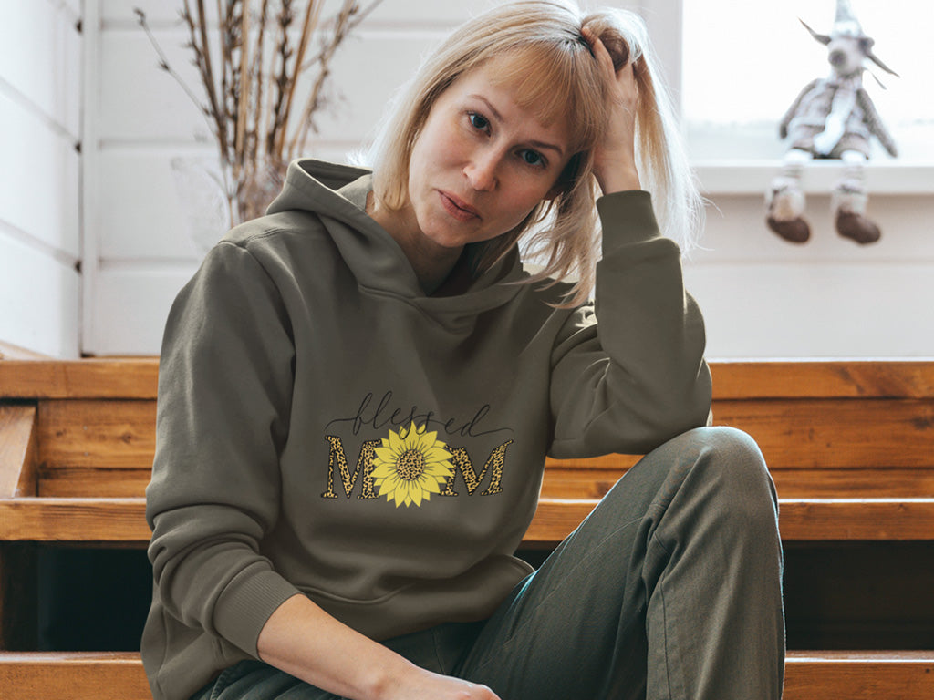 Women's Hoodie Sweatshirt - Blessed Mom