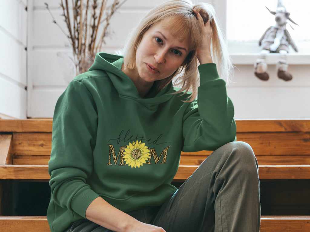 Women's Hoodie Sweatshirt - Blessed Mom