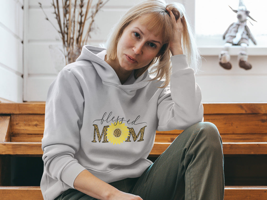 Women's Hoodie Sweatshirt - Blessed Mom
