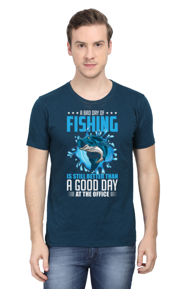 Men's Round neck T-shirt - Fishing Time