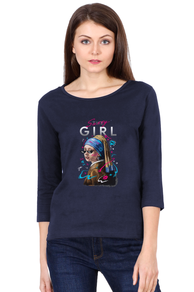 Women's 3/4 Sleeves T-shirt - Sassy Girl
