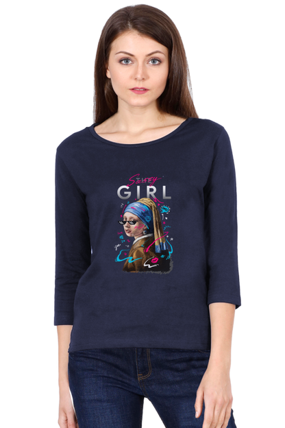 Women's 3/4 Sleeves T-shirt - Sassy Girl