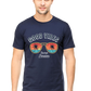Men's Round-neck Half Sleeves T-shirt - Good Vibes