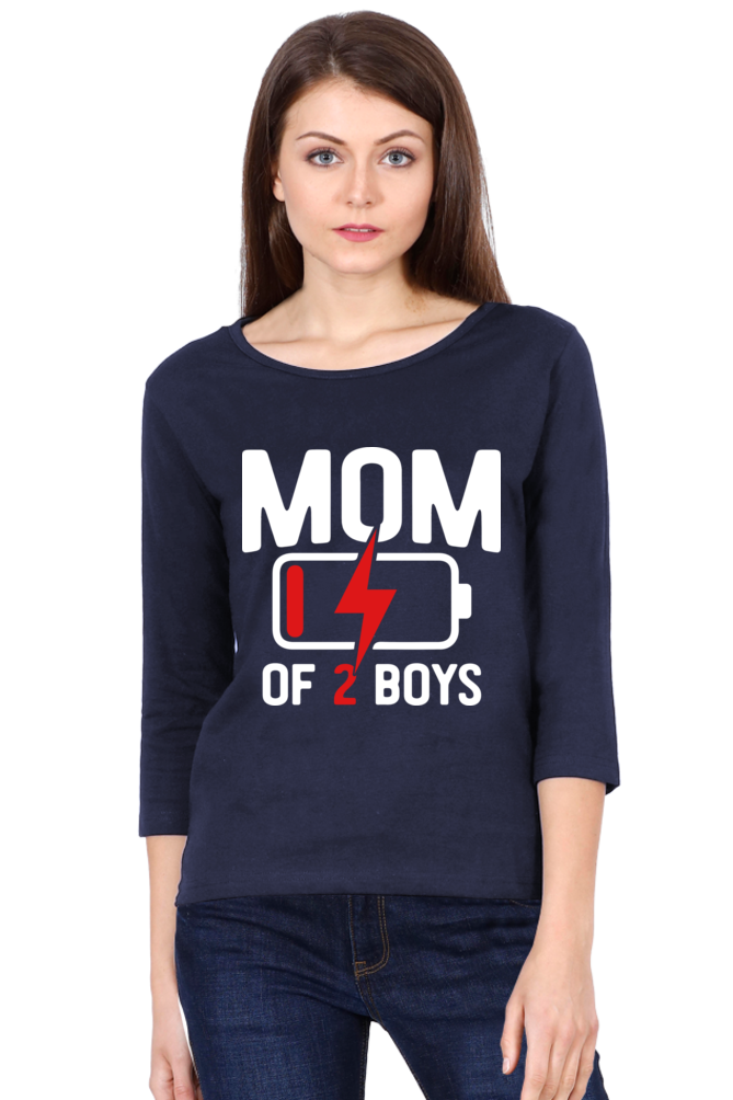 Women's 3/4 Sleeves T-shirt - Mom of 2