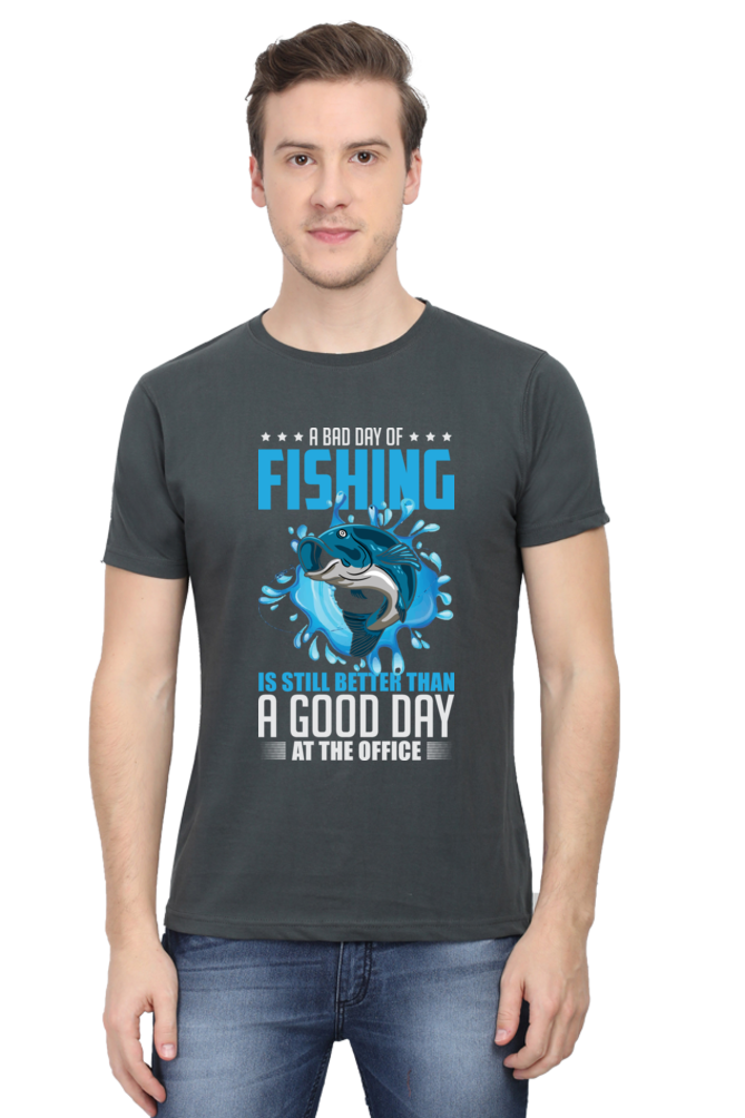 Men's Round neck T-shirt - Fishing Time