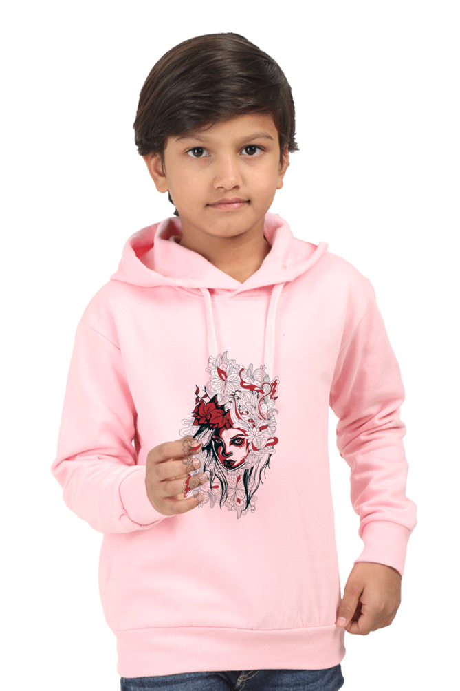 Kid's (Girls) Hoodie Sweatshirt - Abstract Girl Design