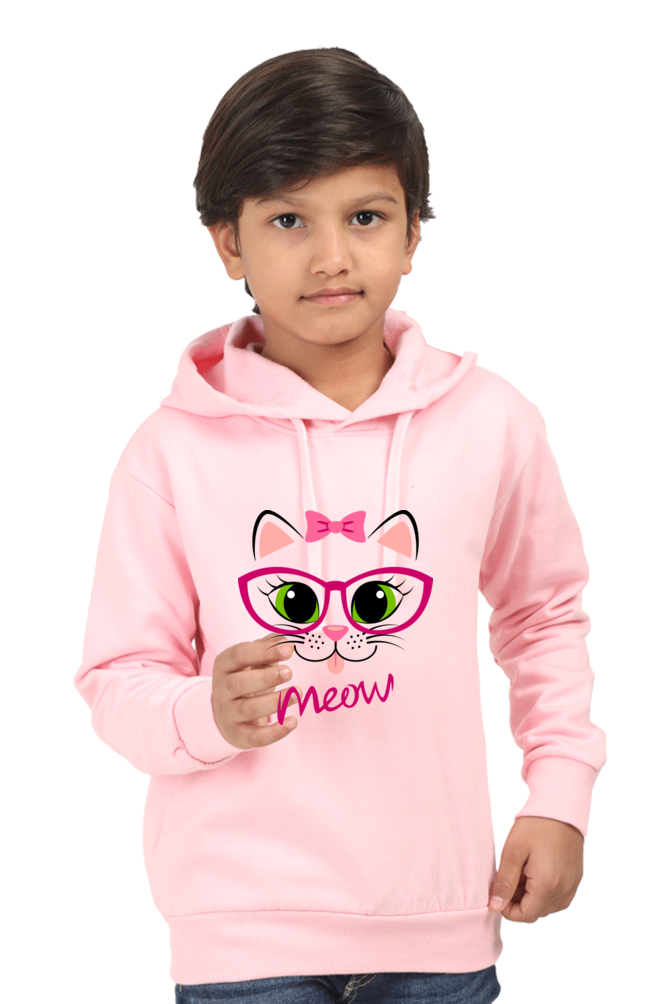 Kid's Hoodne Sweatshirt - Meow