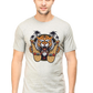Men's Round-neck Half Sleeves T-shirt - California Tiger