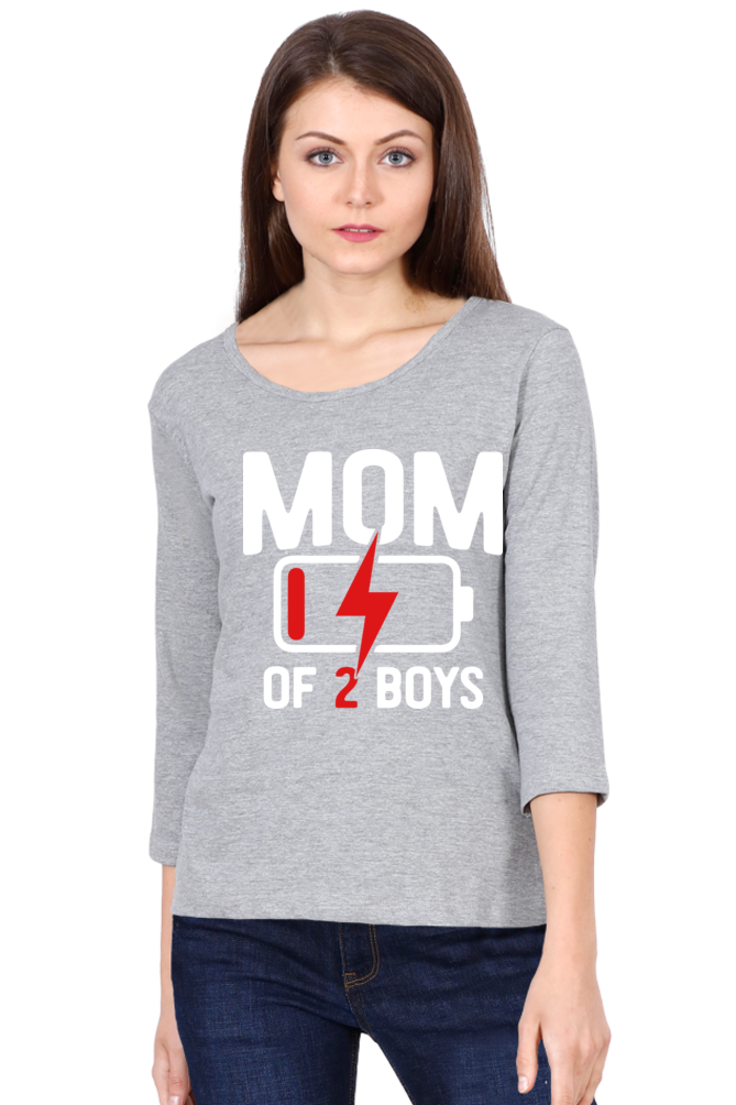 Women's 3/4 Sleeves T-shirt - Mom of 2