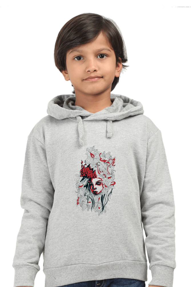 Kid's (Girls) Hoodie Sweatshirt - Abstract Girl Design