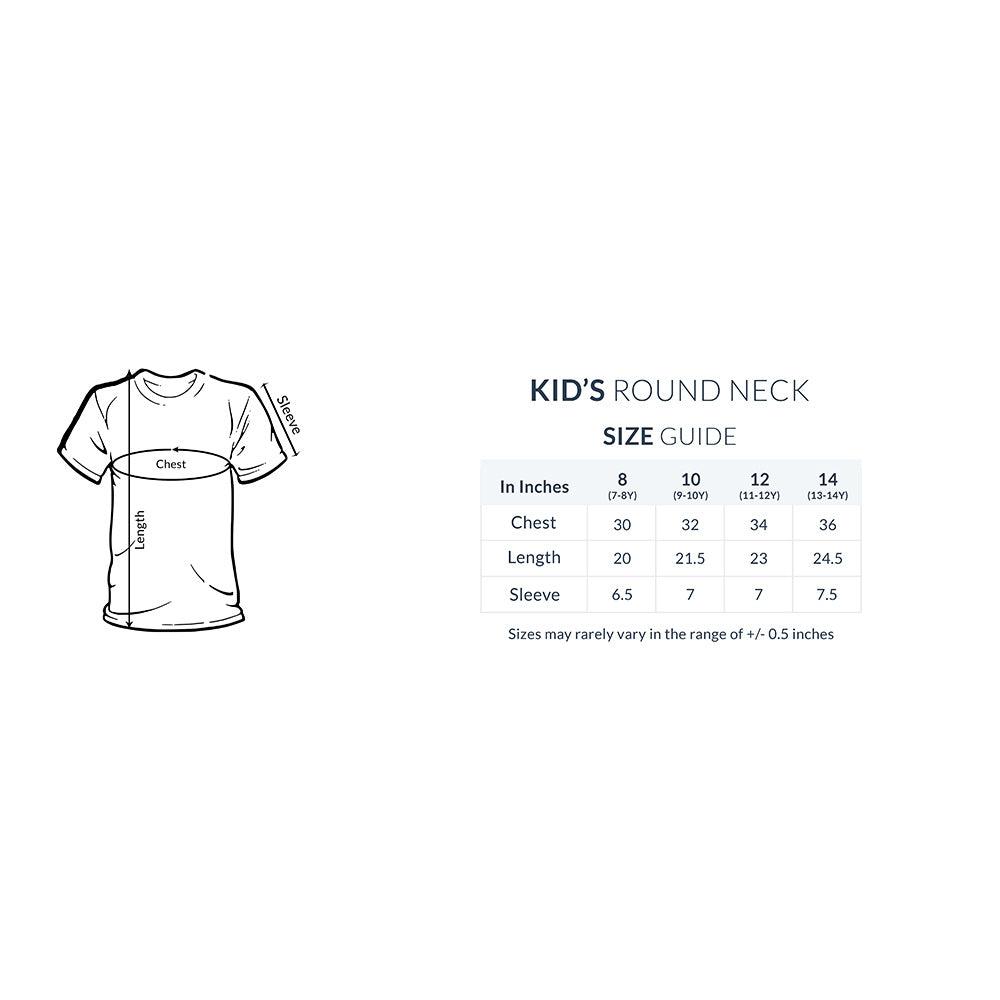 Kid's Half Sleeve Round Neck T-Shirt - Fun All Day