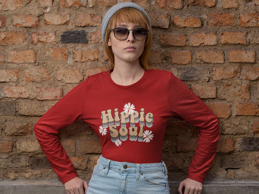 Women's Full Sleeves T-shirt - Hippie Soul