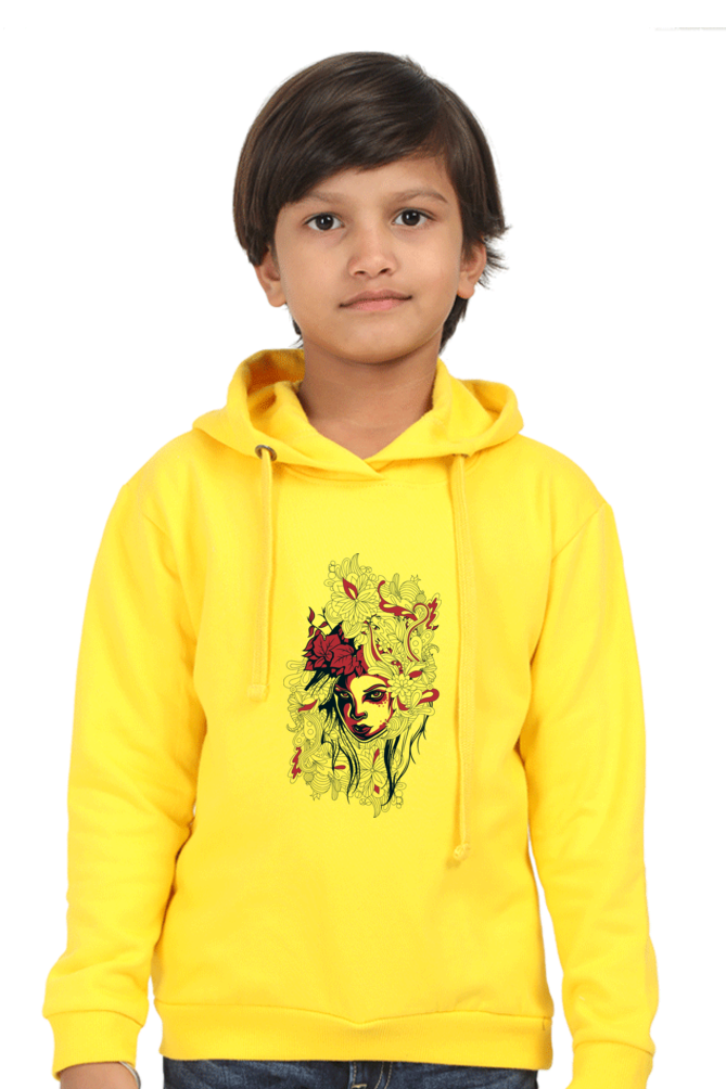Kid's (Girls) Hoodie Sweatshirt - Abstract Girl Design