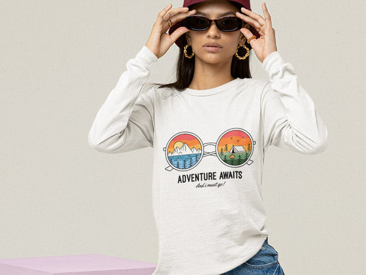 Women's Full Sleeves T-shirt - Adventure Awaits