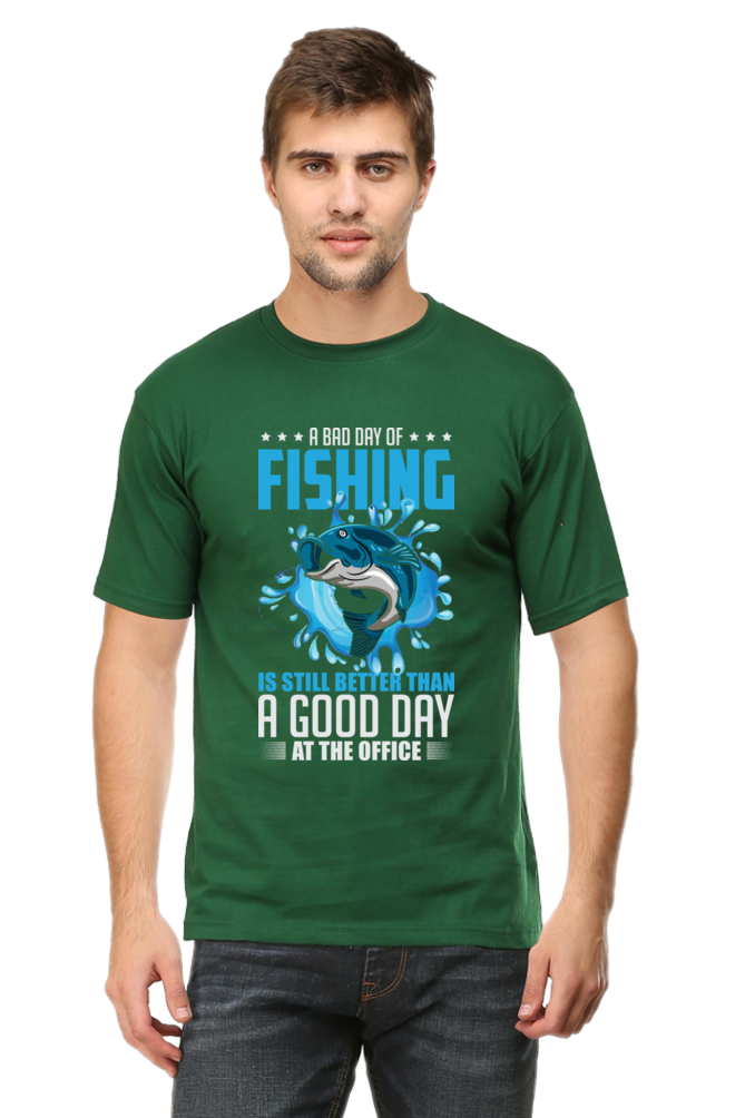 Men's Round neck T-shirt - Fishing Time