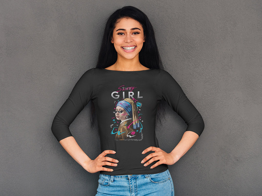 Women's 3/4 Sleeves T-shirt - Sassy Girl