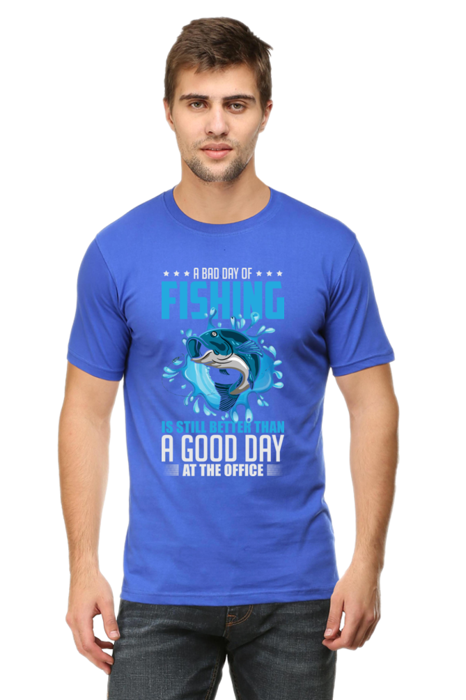 Men's Round neck T-shirt - Fishing Time