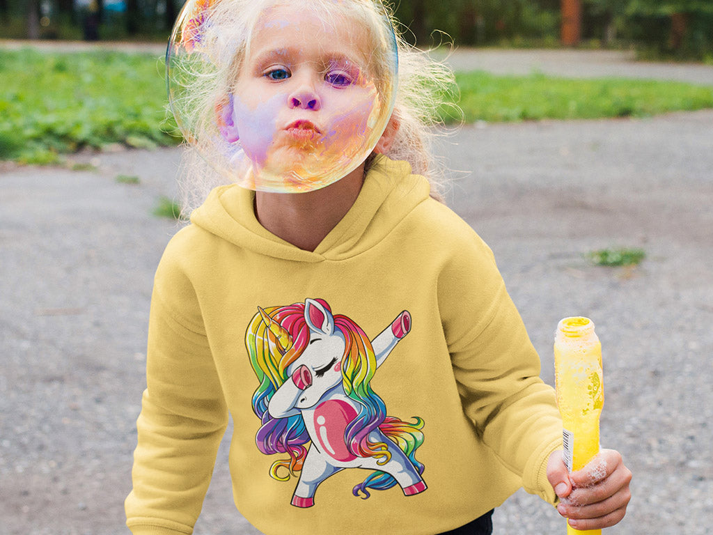 Kid's Hoodie Sweatshirt - Dancing Unicorn