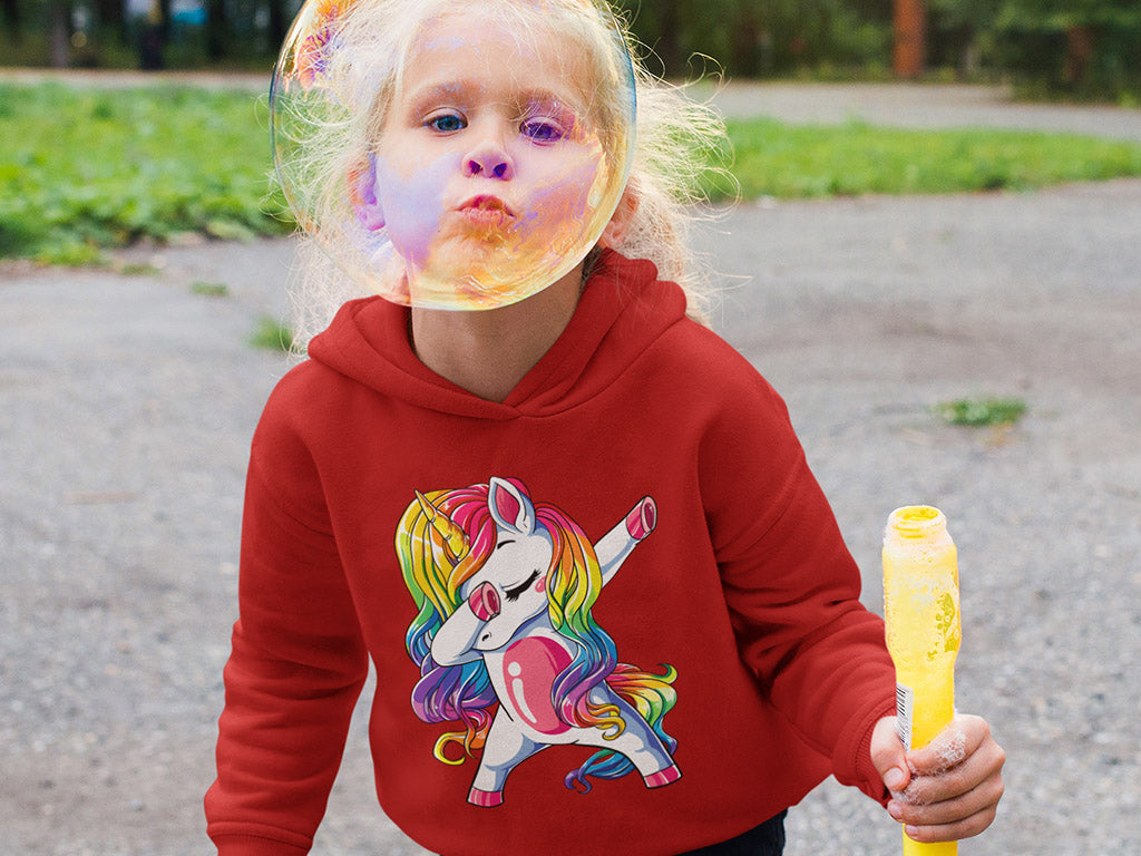 Kid's Hoodie Sweatshirt - Dancing Unicorn