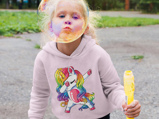 Kid's Hoodie Sweatshirt - Dancing Unicorn