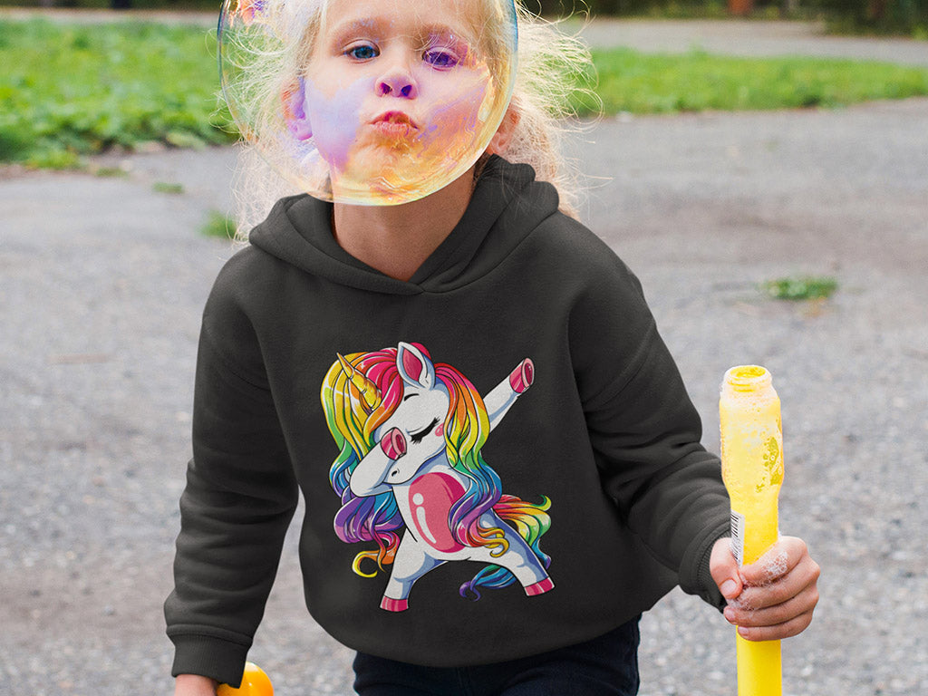 Kid's Hoodie Sweatshirt - Dancing Unicorn