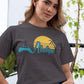 Women's Round-neck Half Sleeves Cotton T-shirt - Aloha Hawaii