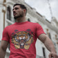 Men's Round-neck Half Sleeves T-shirt - California Tiger