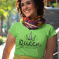 Women's Round-neck Half Sleeves Cotton T-shirt - Queen Of Unicorns