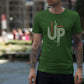 Men's Round-neck Half Sleeves Cotton T-shirt - Never Give Up