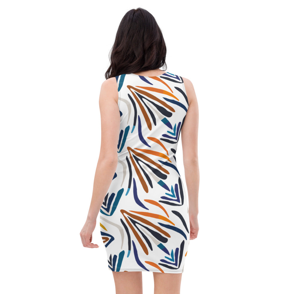 Women's Cut & Sew Dress - Abstract