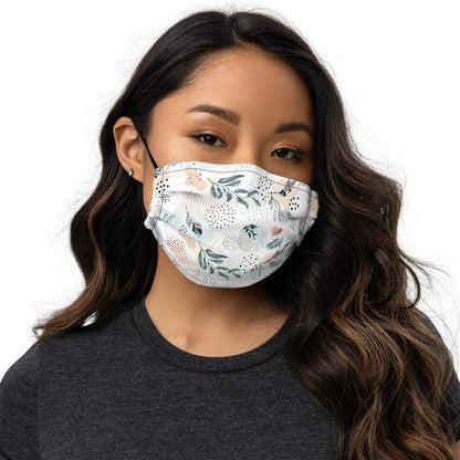Premium face mask - Light Floral Print