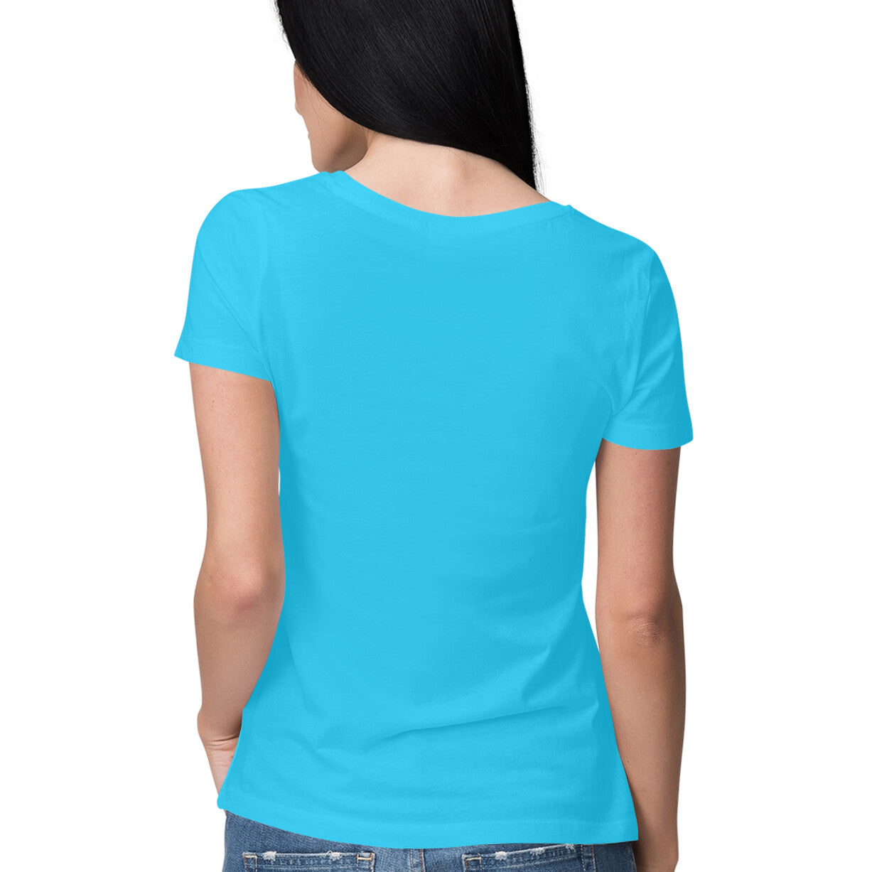 Women's Half Sleeve Round Neck T-Shirt - Catch The Waves