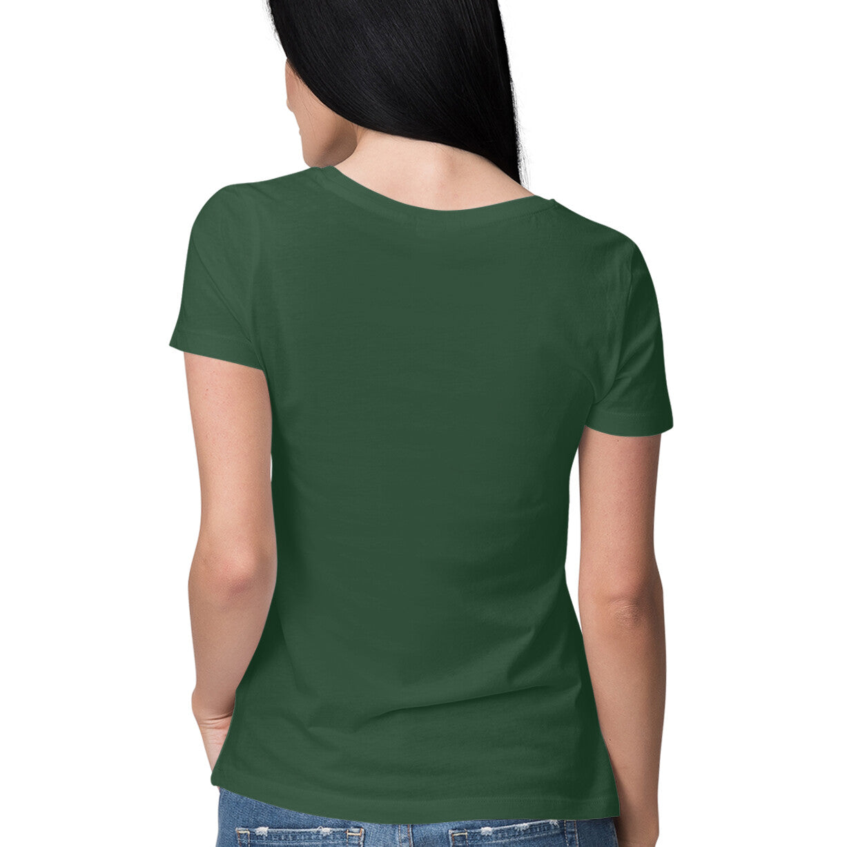 Women's Round-neck Half Sleeves Cotton T-shirt - We Love Yoga