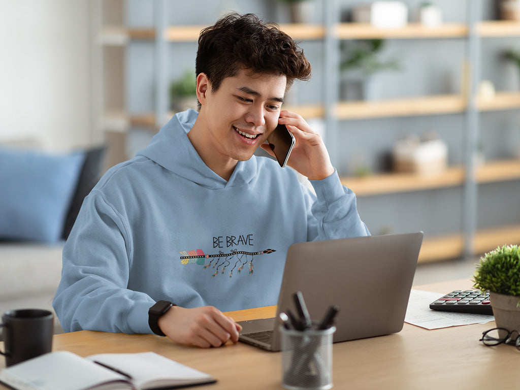 Men's Hoodie - Be Brave