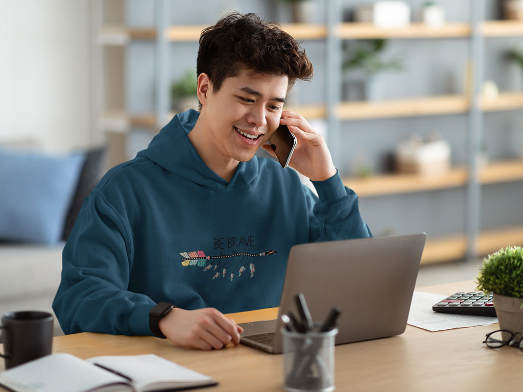 Men's Hoodie - Be Brave