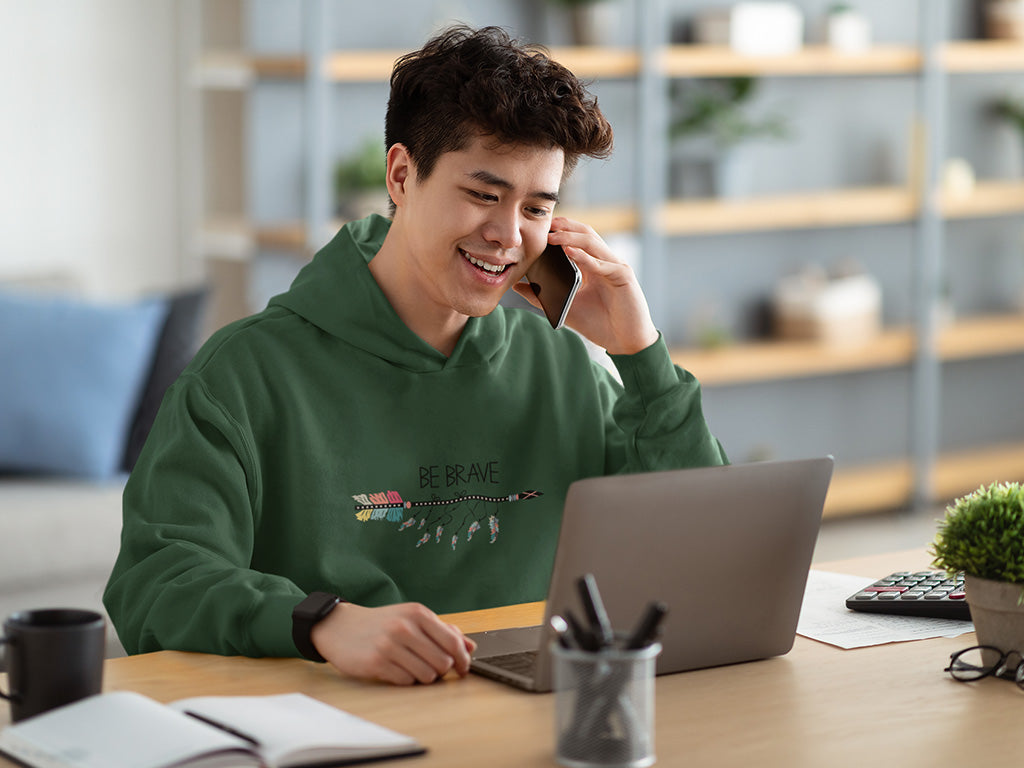 Men's Hoodie - Be Brave