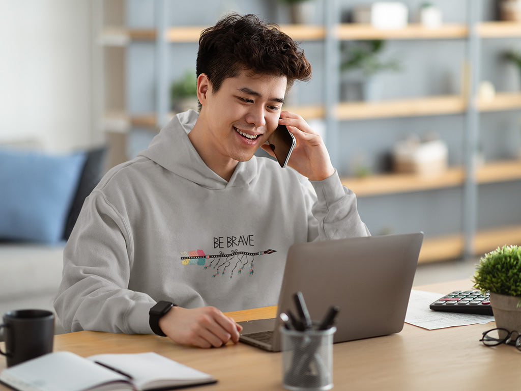 Men's Hoodie - Be Brave